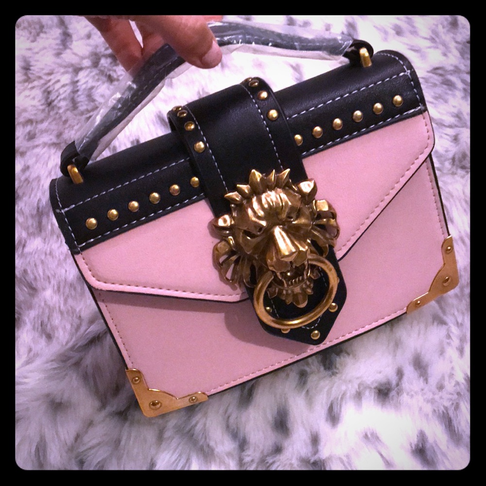 Women Designer handbag on head ring purse- Pink